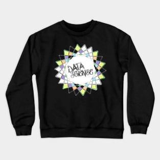 Data Science Graffiti | Abstract Geometric Street Art White Crewneck Sweatshirt